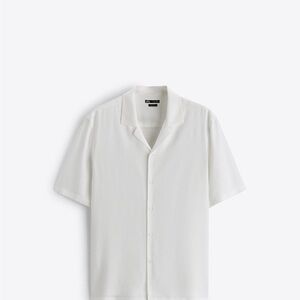 Zara Men's Classic White Button Down Shirt